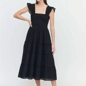 Hill House Black Swiss Dot Ellie Dress